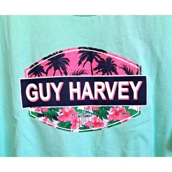 Guy Harvey Women's XXL Green Short Sleeve T-Shirt New w/Tags - Picture 1 of 8